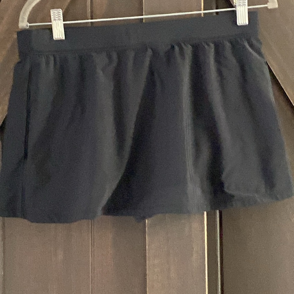 Aqua green Large black skort